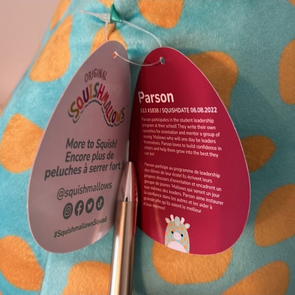 🎉HPx3🎉 Squishmallows 13" Parson the Giraffe - Picture 4 of 5